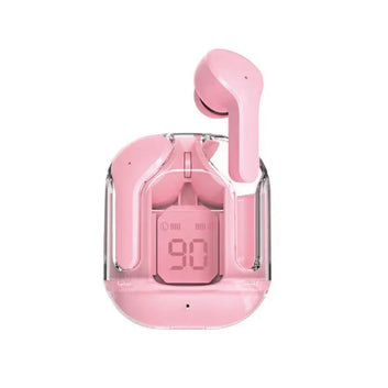 Air31 Transparent TWS Earbuds – LED Display | BT 5.3 | Deep Bass